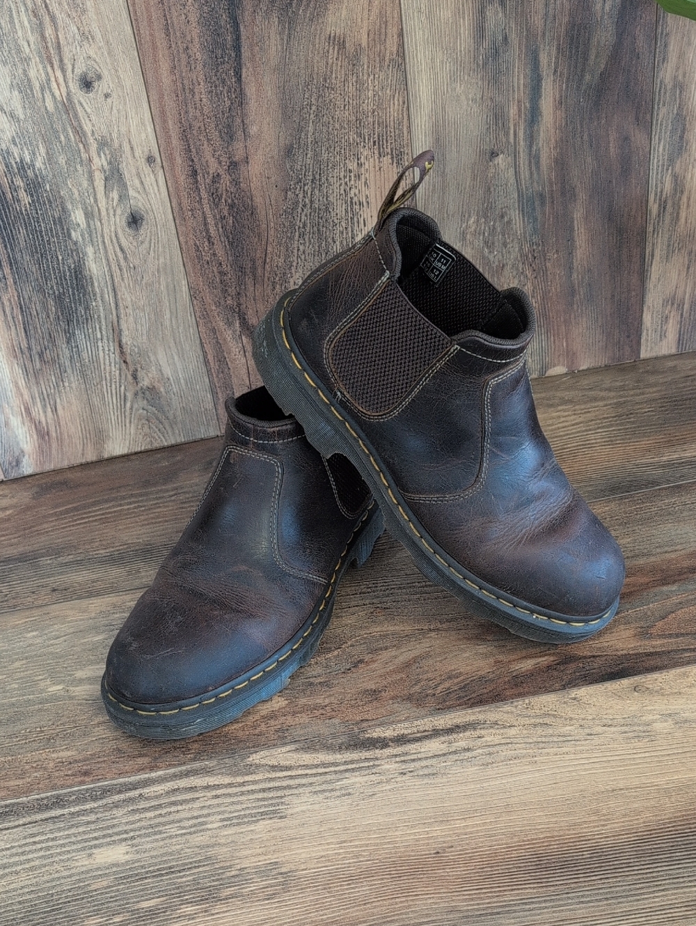 Dr Martens Penly Chukka Leather Slip-On Chelsea Low Work Boots 11          C719